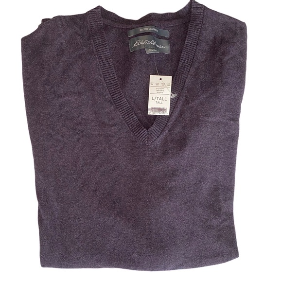 Eddie Bauer Other - Men’s Eddie Bauer Cotton Cashmere Tall Sweater